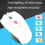 Pcsensor MOS4 4 Keys 2400DPI Game Intelligent Voice Recognition Input Mouse, Cable Length: 1.5m - Image 5