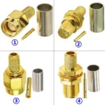 Plug Connector Crimp For RG58 / LMR195 / RG142 / RG400 - Image 2