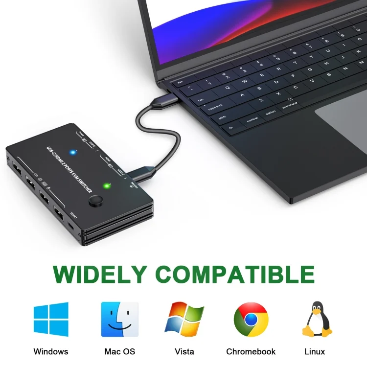 TBD04263651_B3.webp KCEVE-201TC HDMI +Type-C Input 2 In 1 Out 4K 60HZ KVM HD Switcher - Image 4