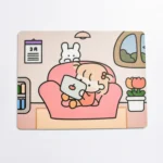 5 PCS Creative Cute Cartoon Rabbit Girl Mouse Pad Laptop Student Mouse Pad - Image 2