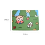 5 PCS Creative Cute Cartoon Rabbit Girl Mouse Pad Laptop Student Mouse Pad - Image 3