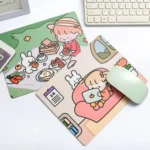5 PCS Creative Cute Cartoon Rabbit Girl Mouse Pad Laptop Student Mouse Pad - Image 6