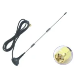 4 PCS 2.4G WiFi Omnidirectional Suction Cup Router Network Card Enhanced Antenna SMA Inner Pattern Inner Needle, Cable Length: 1.5m