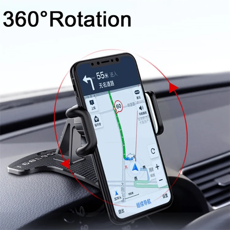 TBD04268812_4.webp Car Mobile Phone Holder Buckle Instrument Trolley Inner Clip Mobile Phone Navigation Bracket With Number Plate - Image 5