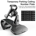 Car Mobile Phone Holder Buckle Instrument Trolley Inner Clip Mobile Phone Navigation Bracket With Number Plate - Image 6