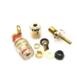 10 PCS / 5 Pairs Crystal Transparent Binding Post Audio Engineering Panel Speaker Socket 4mm Banana Socket - Image 3