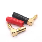 2pcs 4mm Banana Plug L-shaped 90 Degree Soft Rubber Speaker Wiring Speaker Banana Head - Image 2