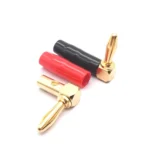 2pcs 4mm Banana Plug L-shaped 90 Degree Soft Rubber Speaker Wiring Speaker Banana Head - Image 3
