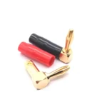 2pcs 4mm Banana Plug L-shaped 90 Degree Soft Rubber Speaker Wiring Speaker Banana Head - Image 4