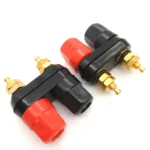 10 PCS One-piece Speaker Two-position Hexagonal Power Amplifier Terminal Red and Black Power Hexagonal Dual-connection Terminal - Image 2