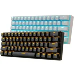 RK61 61 Keys Bluetooth / Wireless Dual Modes Tablet Mobile Gaming Mechanical Keyboard, Cable Length: 1.5m - Image 2