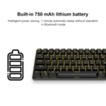 RK61 61 Keys Bluetooth / Wireless Dual Modes Tablet Mobile Gaming Mechanical Keyboard, Cable Length: 1.5m - Image 6