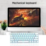 RK61 61 Keys Bluetooth / Wireless Dual Modes Tablet Mobile Gaming Mechanical Keyboard, Cable Length: 1.5m - Image 8