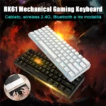 RK61 61 Keys Bluetooth / Wireless Dual Modes Tablet Mobile Gaming Mechanical Keyboard, Cable Length: 1.5m - Image 9