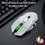 FREEDOM-WOLF X8 2400 DPI 6 Keys 2.4G Wireless Charging Silent Luminous Gaming Mechanical Mouse - Image 4