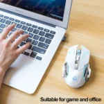 FREEDOM-WOLF X8 2400 DPI 6 Keys 2.4G Wireless Charging Silent Luminous Gaming Mechanical Mouse - Image 5