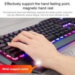 618 Internet Cafe Game Manipulator Keyboard and Mouse Set, Cable Length: 1.6m - Image 5