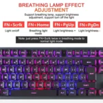 618 Internet Cafe Game Manipulator Keyboard and Mouse Set, Cable Length: 1.6m - Image 9