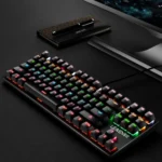 LEAVEN K550 87 Keys Green Shaft Gaming Athletic Office Notebook Punk Mechanical Keyboard, Cable Length: 1.8m - Image 2