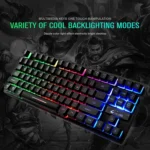 ZIYOULANG K16 87 Keys Colorful Mixed Light Gaming Notebook Manipulator Keyboard, Cable Length: 1.5m - Image 6
