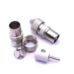 50 PCS Metal Antenna TV Plug Video Radio Frequency Cable Plug RF Male Head - Image 2