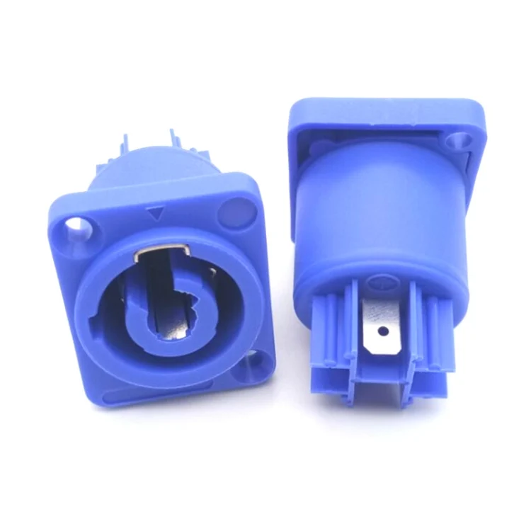 TBD04270160.webp 10 PCS Power Amplifier Audio Speaker Three-core Power Plug 3P LED Screen Power Audio Socket - Image 1