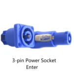 10 PCS Power Amplifier Audio Speaker Three-core Power Plug 3P LED Screen Power Audio Socket - Image 3