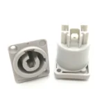 10 PCS Power Amplifier Audio Speaker Three-core Power Plug 3P LED Screen Power Audio Socket - Image 2