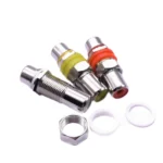 9pcs / 3 Set RCA Female to Female Straight-through Head AV Lotus Butt Joint Extension Head Audio and Video Adapter - Image 3