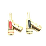 2pcs  4mm Banana Plugs Stackable Banana Plug Sockets Y-type Plugs - Image 2