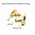 2pcs  4mm Banana Plugs Stackable Banana Plug Sockets Y-type Plugs - Image 3