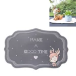 2 PCS Car Interior Decoration Anti-slip Mat PVC Soft Rubber Coaster Placemat