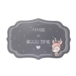 2 PCS Car Interior Decoration Anti-slip Mat PVC Soft Rubber Coaster Placemat - Image 2