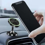 Car Phone Holder Alloy Magnetic Universal Dual Ball Rotating Car Phone Holder, - Image 2