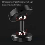 Car Phone Holder Alloy Magnetic Universal Dual Ball Rotating Car Phone Holder, - Image 5