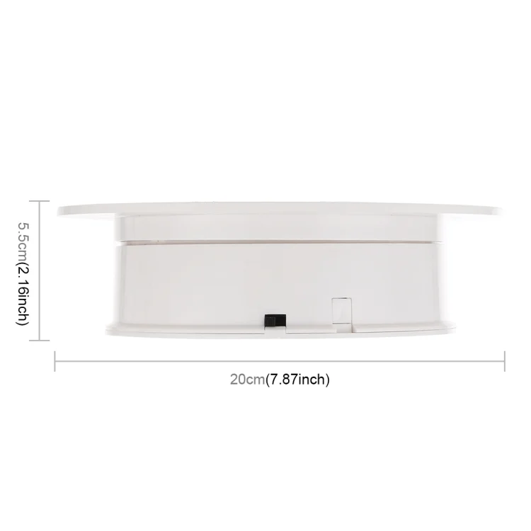 TBD048631601A_4.webp 20cm 360 Degree Electric Rotating Turntable Display Stand for Photography Max Load 1.5kg video shooting props Turntable - Image 5