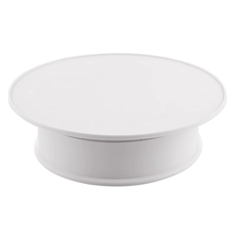 30cm 360 Degree Electric Rotating Turntable Display Stand Video Shooting Props Turntable for Photography, Load 4kg, US Plug(White)