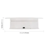 30cm 360 Degree Electric Rotating Turntable Display Stand Video Shooting Props Turntable for Photography, Load 4kg, US Plug(White) - Image 5