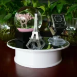 30cm 360 Degree Electric Rotating Turntable Display Stand Mirror Top Video Shooting Props Turntable for Photography, Load 4kg (White) - Image 3