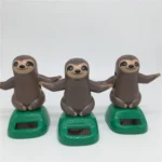 Novelty Solar Toys Plastic ABS Sloth Solar Powered Dancing for Car Decoration - Image 6
