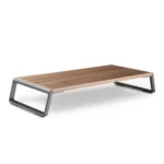 Monitor Stand Riser with Metal Feet for iMac MacBook LCD Display Printer, Lapdesk Tabletop Organizer Sturdy Platform Save Space