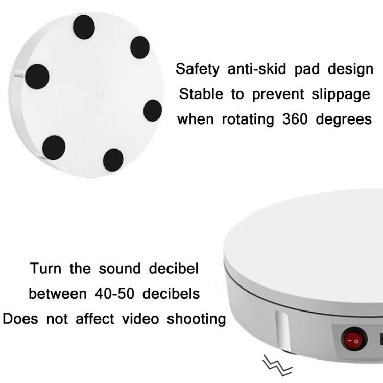 TBD049624003_B3.webp 30cm Remote Control Speed Electric Turntable Sample Display Stand - Image 4