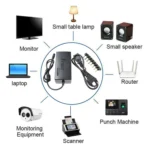 110-220V AC To DC 12V / 15V / 16V / 18V / 19V / 20V / 24V Universal Laptop Charger Adapter - Image 5