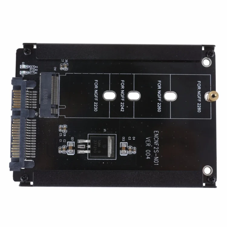 TBD0514356_1.webp Metal Case CYB + M Socket 2 M.2 NGFF (SATA) SSD to 2.5 SATA Adapter for 2230/2242/2260/2280mm M2 NGFF SSD Solid State Hard Drive - Image 2
