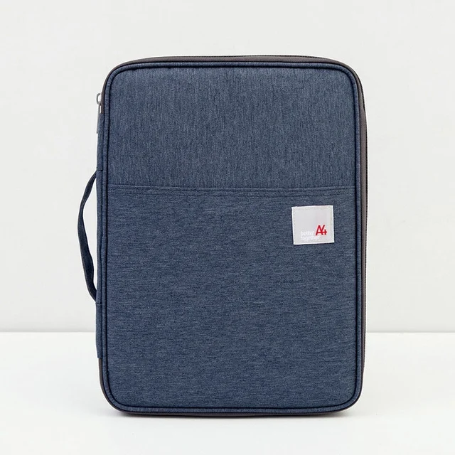 Multi-functional A4 Document Bags Portable Waterproof Oxford Cloth Storage Bag for Notebooks,Size: 33cm*24*3.5cm