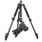 Q555 4-Section Folding Legs Aluminum Alloy Tripod Mount Monopod Holder with Ball Head - Image 7