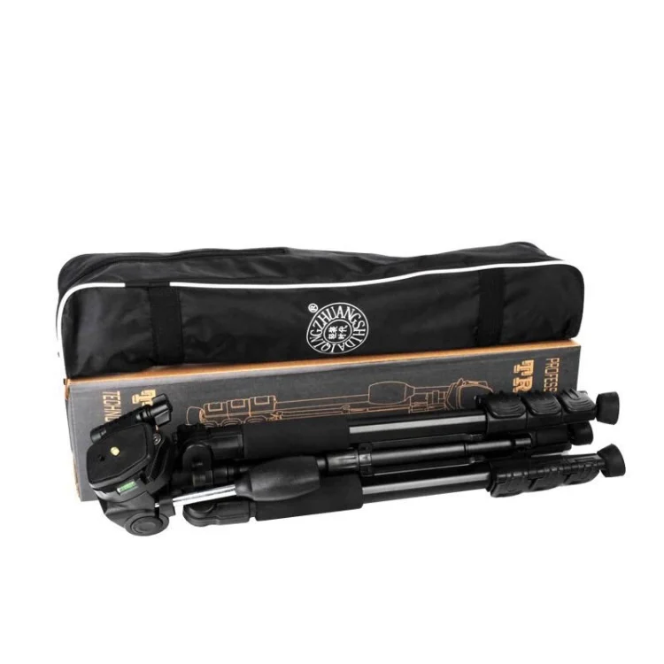 TBD0531385801B_12.webp Q111 4-Section Folding Legs Live Broadcast Aluminum Alloy Tripod Mount with Three-dimensional Damping Tripod Heads - Image 13