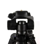 Q111 4-Section Folding Legs Live Broadcast Aluminum Alloy Tripod Mount with Three-dimensional Damping Tripod Heads - Image 4