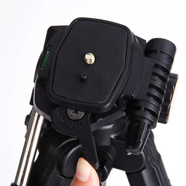 TBD0531385801B_4.webp Q111 4-Section Folding Legs Live Broadcast Aluminum Alloy Tripod Mount with Three-dimensional Damping Tripod Heads - Image 5