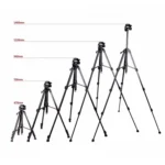 Q111 4-Section Folding Legs Live Broadcast Aluminum Alloy Tripod Mount with Three-dimensional Damping Tripod Heads - Image 8